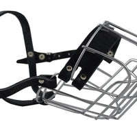 Metal Wire Basket Dog Muzzle Rottweiler. Circumference 15", Length 4.75"