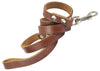 Dogs My Love Genuine Leather Classic Dog Leash 4 Ft Long 9 Sizes Brown