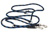 Adjustable Multifunctional Rope Dog Leash 42"-70" Blue/Black