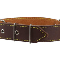 Real Thick Leather Dog Collar 16"-22" Neck Size, 1.5" Wide, Bullterrier, Pitbull