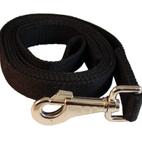 Dog Leash 1" Wide Cotton Web 4 Ft Long for Training Swivel Locking Snap, Pitt Bull, Cane Corso