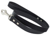 Dogs My Love Genuine Leather Classic Dog Leash 4 Ft Long 9 Sizes Black