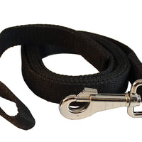 Dog Leash 1" Wide Cotton Web 4 Ft Long for Training Swivel Locking Snap, Pitt Bull, Cane Corso