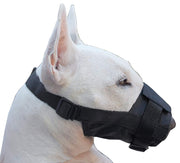 Nylon Dog Muzzle Adjustable Black