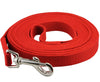 Dog Leash 3/4" Wide Cotton Web 15 Ft Long Red for Training Swivel Locking Snap