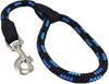 Dogs My Love 18-inch Rope Dog Leash Short Blue/Black