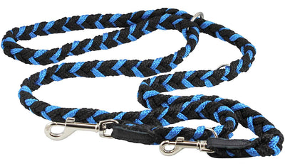 6 Way Euro Multifunctional Braided Dog Leash, Adjustable Schutzhund Lead 42