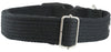 Cotton Web Adjustable Dog Collar with Locking Device 4 Sizes Black