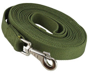 Dog Leash 1" Wide Cotton Web 15 Ft Long for Training Swivel Locking Snap, Pitt Bull, Amstaff