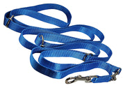 3/4" Wide 6 Way European Multi-functional Nylon Dog Leash, Adjustable Lead 5.5"-10' Long