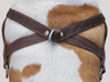 Genuine Brown Leather Dog Pulling Walking Harness XLarge. 35"-39.5" Chest, 1.5" Wide Straps