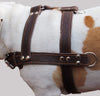 Brown Genuine Leather Dog Pulling Harness 33"-37" Chest Size 1.5" Wide Straps, Cane Corso Mastiff