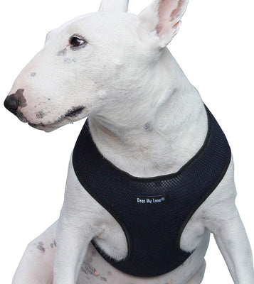 Dogs My Love Soft Mesh Walking Harness for Dogs and Puppies 6 sizes Blue