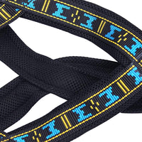 Weight Pulling Sledding Dog Harness X-back Style Black/Blue EXLarge, 27.5" Neck Circumference