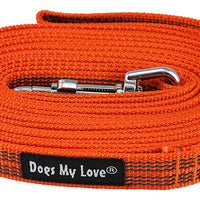 Dogs My Love Comfort Grip Non-Slip Dog Leash 4ft to 30ft long for Smal and Medium Dogs 5/8-inch Wide