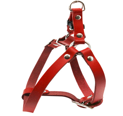 Genuine Leather Dog Harness 14-17 Chest Adjustable 1/2 Straps Small Genuine Leather Dog Harness 14-17 Chest Adjustable 1/2 Straps Small