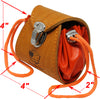 Genuine Leather Training Treat Bag Waist Attachment Pouch and Belt Loop