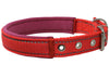 Soft Neoprene Padded Adjustable Reflective 1" Wide Classic Dog Collar Red 3 Sizes
