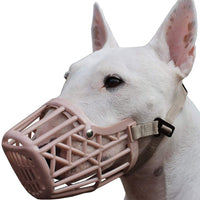 Dogs My Love Plastic Dog Basket Muzzle Beige 7 Sizes
