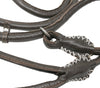 Genuine Rolled Leather Slip Dog Leash and Adjustable Choke Collar British Style Lead 6ft Long Brown